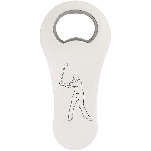 Golf player bottle - 'golf, opener