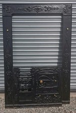 Cast Iron Cornish Range Furnace Fireplace Surround Antique 19th Century 