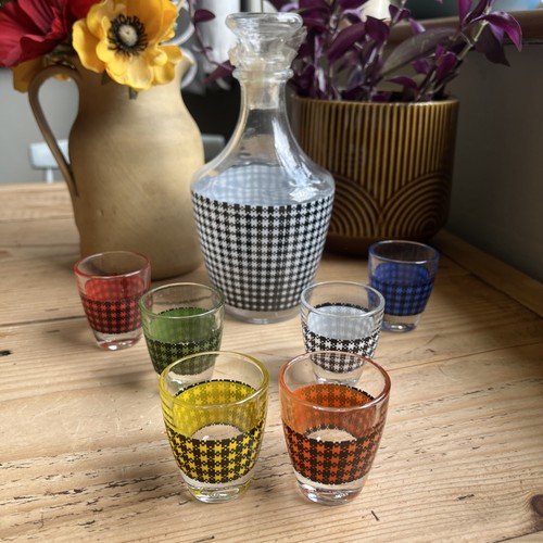 Vintage luminarc houndstooth - vintage,