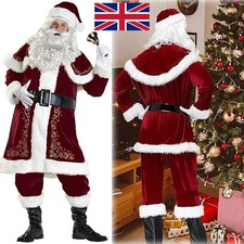 Christmas Santa Claus Cosplay Costume Halloween Party Fancy Dress NEW