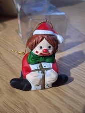 vintage porcelain clown Christmas tree decoration