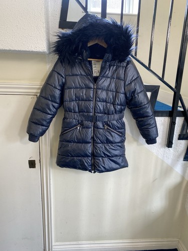 Girls navy padded - girls,