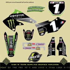 2005 Procircuit Kawasaki Kx125 Kx250 KXF 250 Graphic Kit Monster Energy Evo Mx