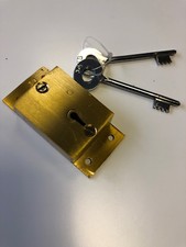 Post box lock and 2 keys Replacement Royal mail type READ DESCRIPTION FOR SIZE