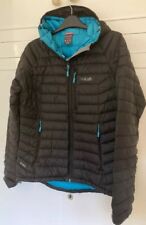 RAB black ladies microlight alpine   jacket, size 10-12