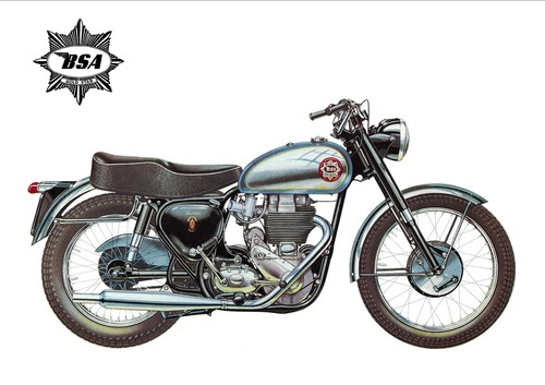 Bsa poster gold star - poster,