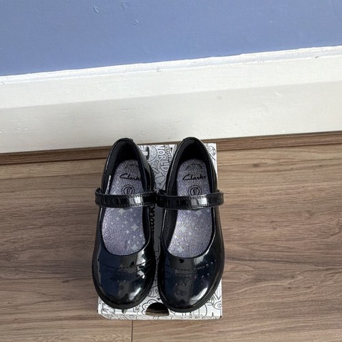 Clarks etch gem girls black - clarks, k
