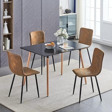 Set of 4 Dining Chairs With