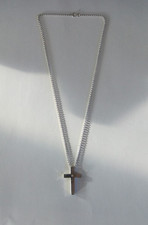 SOLID STERLING SILVER CROSS &