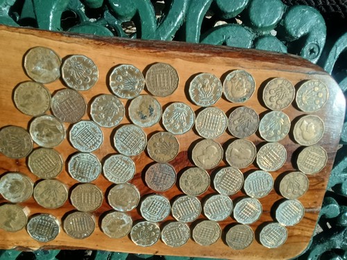 Three penny pieces