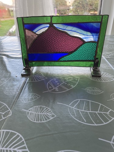 Free standing stained glass - standing,
