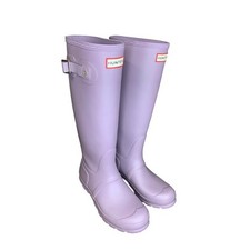 Hunter Women Original Tall Rain Boots Lavender Purple Waterproof Outdoor Style 6