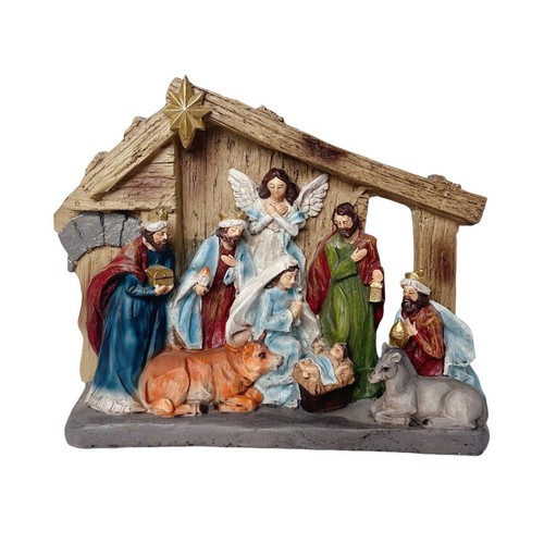 Nativity stable with - with, figures