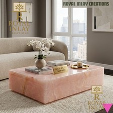 Pink Onyx Coffee Table Large
