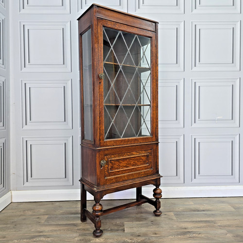 Antique oak bookcase - oak,