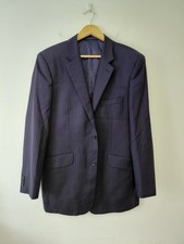 TM Lewin Navy Blue Striped