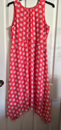 Wallis coral pink big white - coral,
