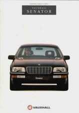 Vauxhall Senator 1991-1992 UK Market Sales Brochure 2.6i, 3.0i, 3.0i CD & 24v