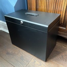 Lockable File Storage Box w/ 5