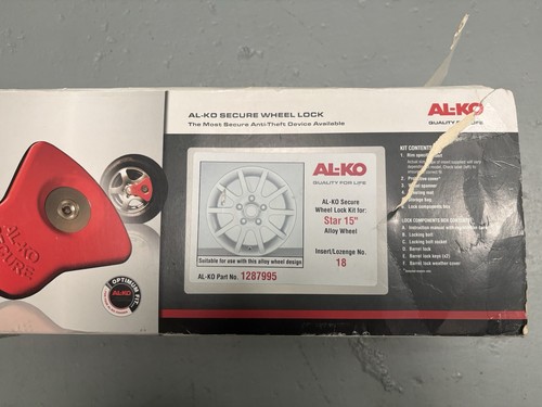 Caravan wheel lock with - wheel,