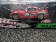 The Fast and the Furious 1993 Mazda RX-7 1/18 Scale Diecast Car StreetGlow
