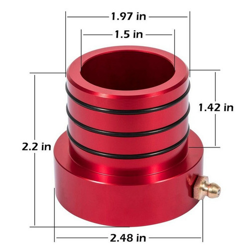 Front axle tube seals with - front,