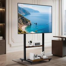 Heavy Rolling Floor TV Stand