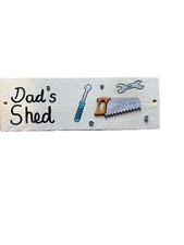 Dad’s shed wooden sign. Reclaimed wood. Tool sign Father’s Day gift. Garden sign