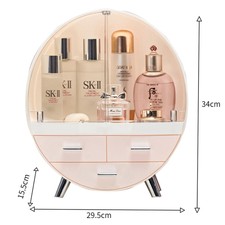 4 Drawer Cosmetic Makeup Storage Display Case Box For Lipstick Jewelry Organizer