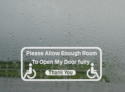 Please allow enough room - please,