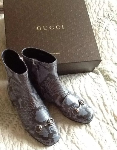 Gucci real python ankle - python,