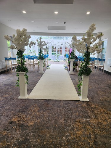 Aisle blossom trees - ,