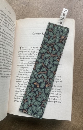 Handmade fabric bookmark - handmade,
