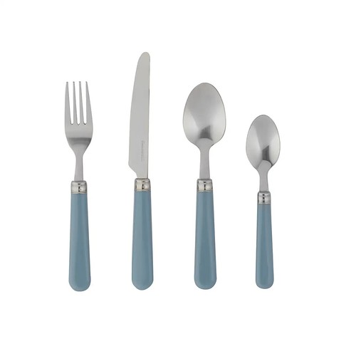 Light blue piece cutlery - blue,
