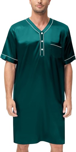 Mens silk satin nightshirt - mens,