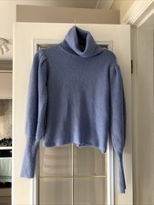 BABY BLUE COLOUR LADIES SIZE SMALL FLUFFY JUMPER