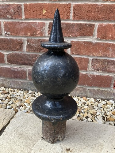 Vintage cast iron post top - vintage,