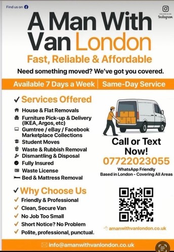 Man with van london removals - removals, &