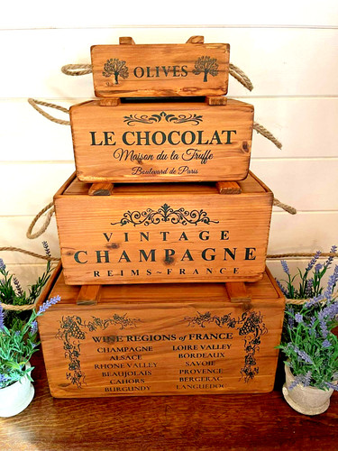 Vintage rustic wooden crate - rustic,