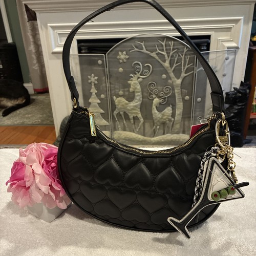 Betsey johnson black purse - black,