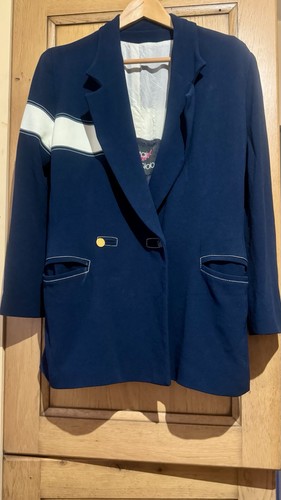 Vintage couture navy blazer - vintage, by