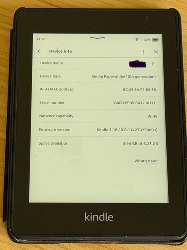 Amazon kindle paperwhite 10th - amazon,