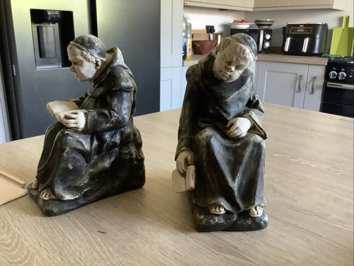 Studious monk bookends - bookends, made