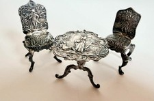 Antique 800 Silver Table &