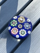 Extremely Rare Paul Ysart Art Glass Monart Scottish Paperweight Millefiori Canes