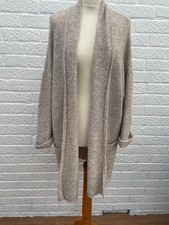 Kettlewell Holly Wrap Alpaca Mix Beige 3/4 Length Cardigan One Size