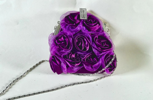 Purple roses handbag from - purple,