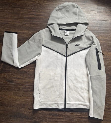 Nike tech hoodie white grey - nike,