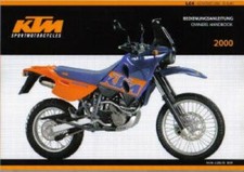 2000 KTM LC4 Adventure R640 Motorcycle Owners Handbook : 320578