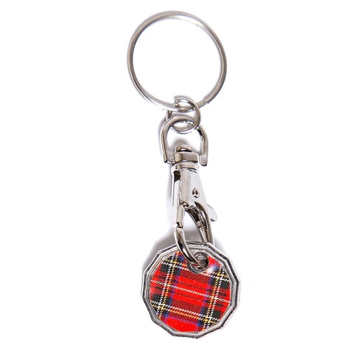 One pound coin - pound, keyring